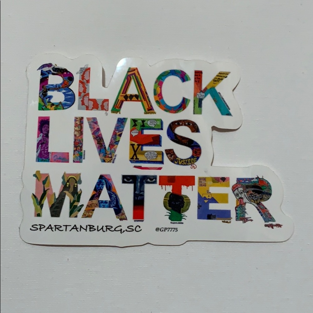RARE BLM Sticker, Spartanburg SC Mural